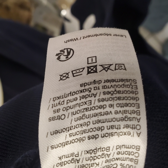 Lacoste Navy Blue Sweatshirt with White Crocodile Design - Picture 5 of 9